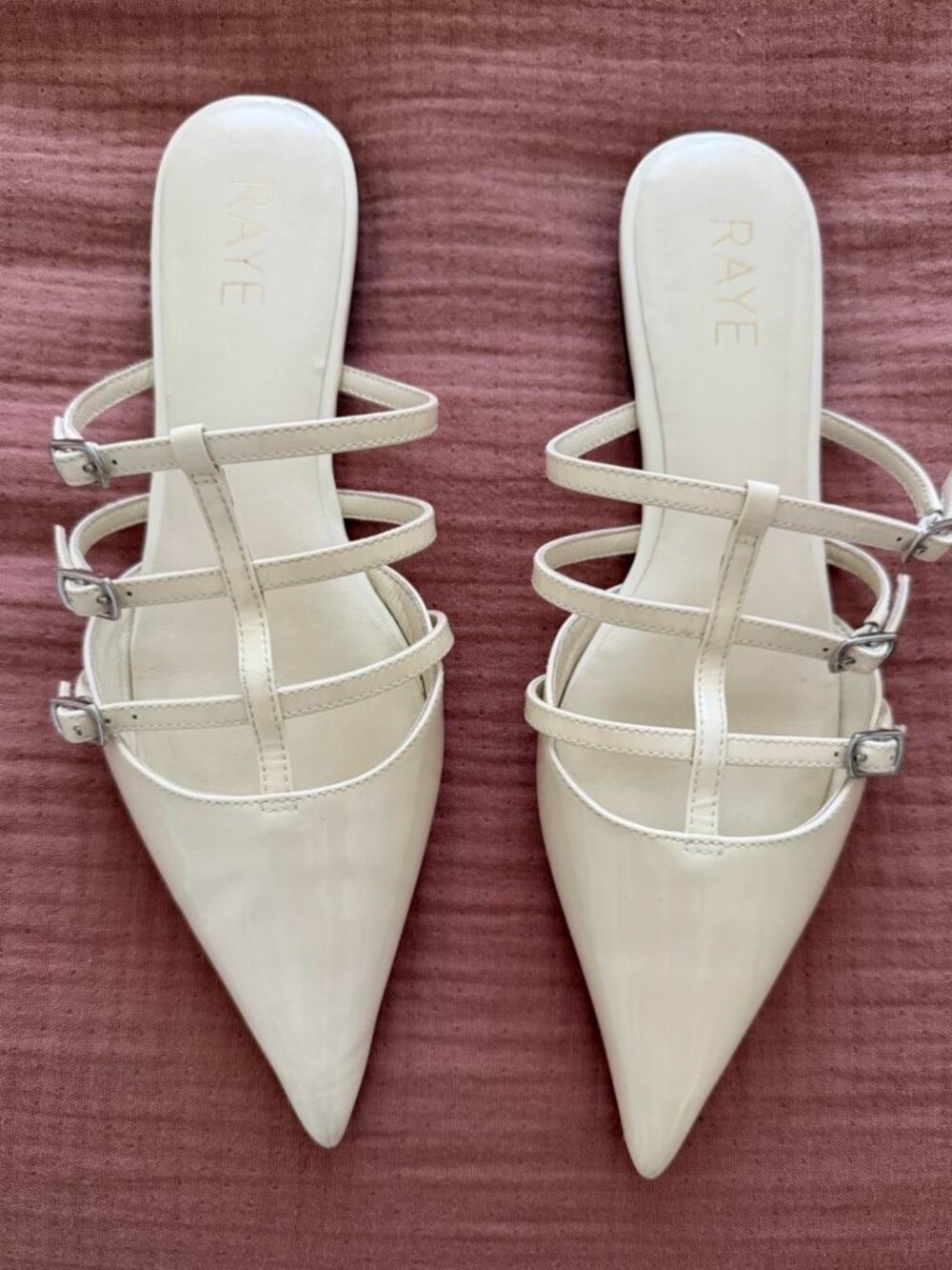Raye Jazmin Mule in Ivory White